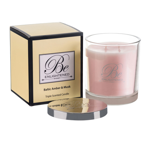 Be Enlightened Baltic Amber & Musk Candle 