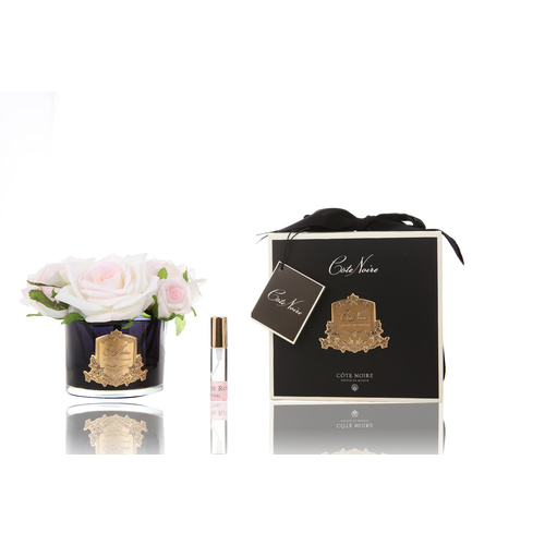 COTE NOIRE PERFUMED NATURAL TOUCH 5 ROSES - BLACK - PINK BLUSH